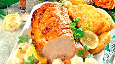 Kotelettbraten mit Blumenkohl-Möhren-Gemüse Rezept - Foto: LECKER @ Bauer Media Group