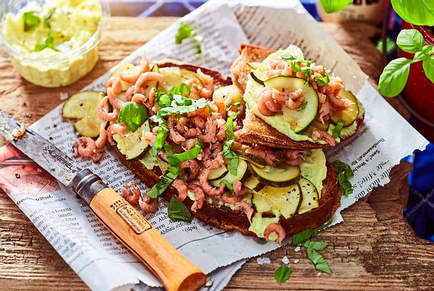 Krabben-Röstbrot „Heimspiel“ Rezept Krabben-Röstbrot „Heimspiel“ Rezept