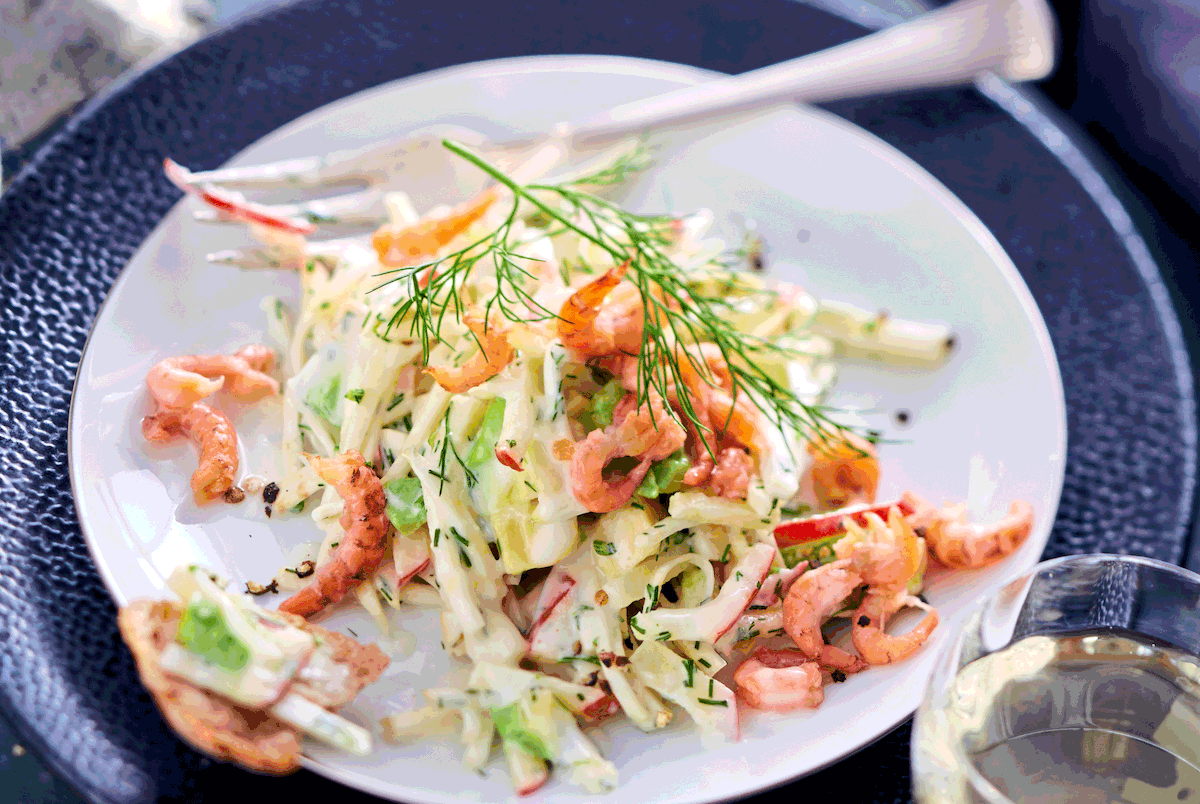 Krabbensalat  à la Waldorf Rezept