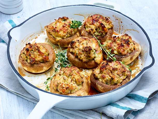 Kräuter-Champignons aus dem Ofen Rezept