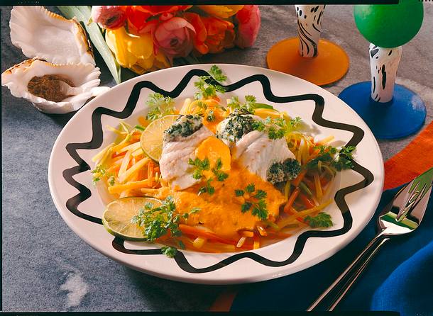 Kräuter-Fischröllchen Rezept Kräuter-Fischröllchen Rezept