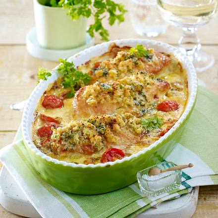 Kräuter-Hähnchen mit Kräuterbutterkruste Rezept