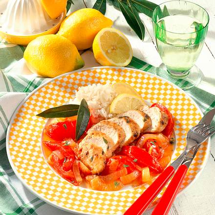 Kräuter-Hähnchenfilet mit Tomaten Rezept Kräuter-Hähnchenfilet mit Tomaten Rezept