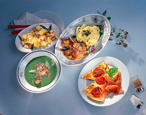 Kräuter-Kartoffelpüree mit Lammkoteletts Rezept Kräuter-Kartoffelpüree mit Lammkoteletts Rezept