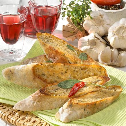 Kräuter-Knoblauchciabatta Rezept