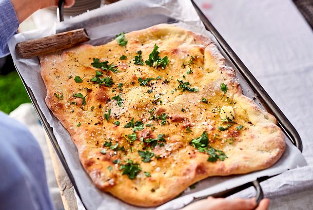 Kräuter-Naanbrot Rezept Kräuter-Naanbrot Rezept