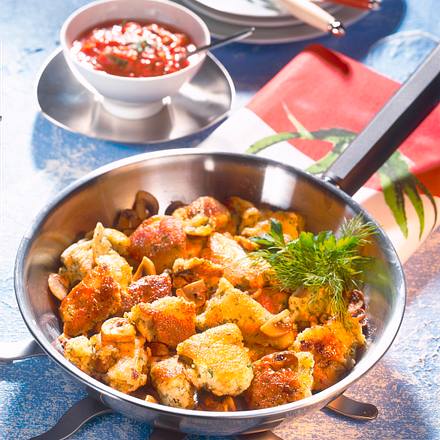 Kräuter-Pilz-Schmarren Rezept Kräuter-Pilz-Schmarren Rezept