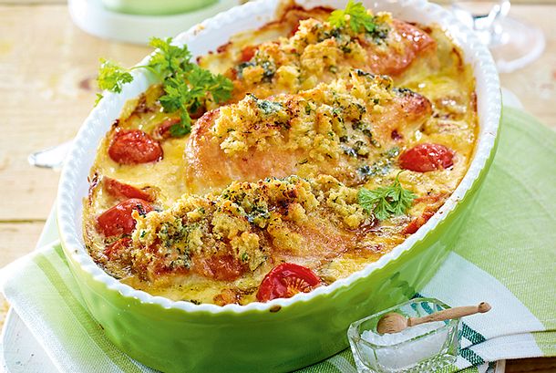 Kräuterhähnchen in cremigem Käserahm Rezept