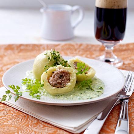 Kräuterklöße mit Grüner Soße Rezept