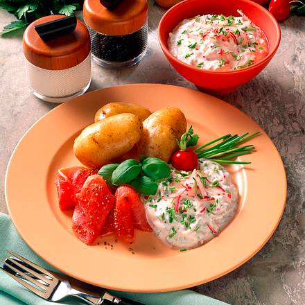 Kräuterquark zu Pellkartoffeln Rezept Kräuterquark zu Pellkartoffeln Rezept