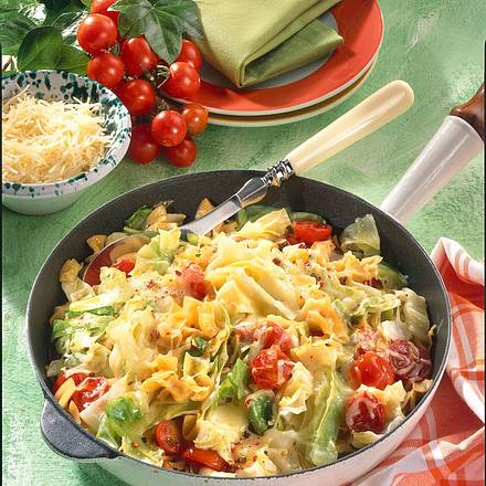 Kraut-Schinken-Fleckerln Rezept Kraut-Schinken-Fleckerln Rezept