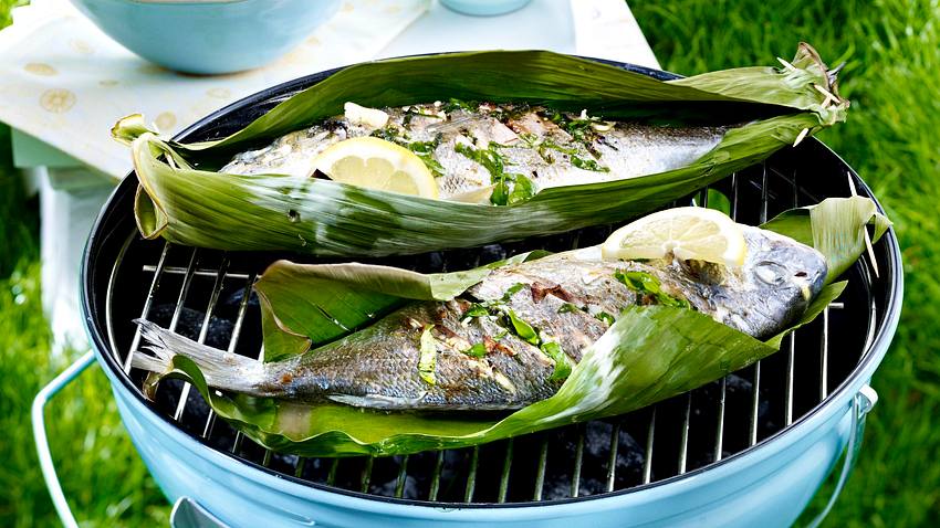 Kräuter-Dorade vom Grill zu Tomaten-Oliven-Salat Rezept - Foto: House of Food / Bauer Food Experts KG