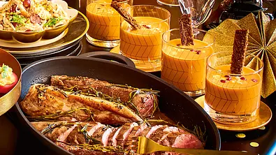 Kräuterfilet in Sherrysoße mit Salat à la Waldorf Rezept - Foto: LECKER @ Bauer Media Group