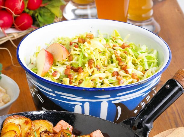 Krautsalat mit Speck Rezept Krautsalat mit Speck Rezept
