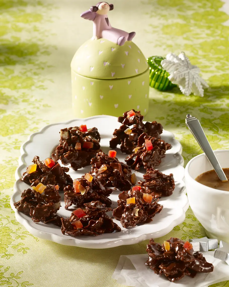 Krokant-Pralinen mit Schokolade Rezept Krokant-Pralinen mit Schokolade Rezept