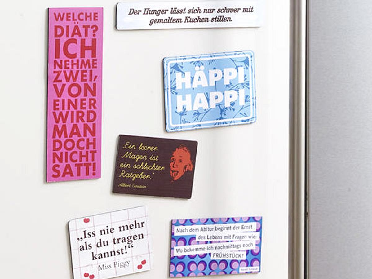 Bunte Kühlschrank-Magneten