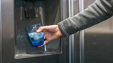 Kuehlschrank mit Eiswuerfelspender Glas - Foto: iStock / Michael Reeve Kuehlschrank mit Eiswuerfelspender Glas - Foto: iStock / Michael Reeve