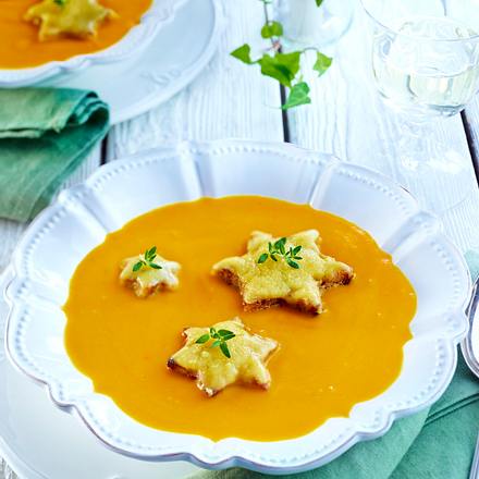 Kürbis-Apfel-Suppe überbacken Rezept