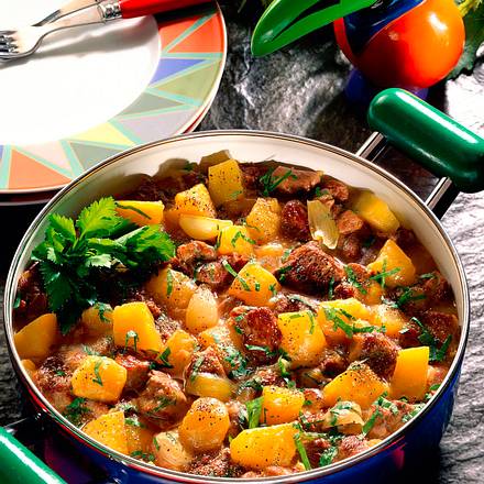 Kürbis Gulasch Rezept