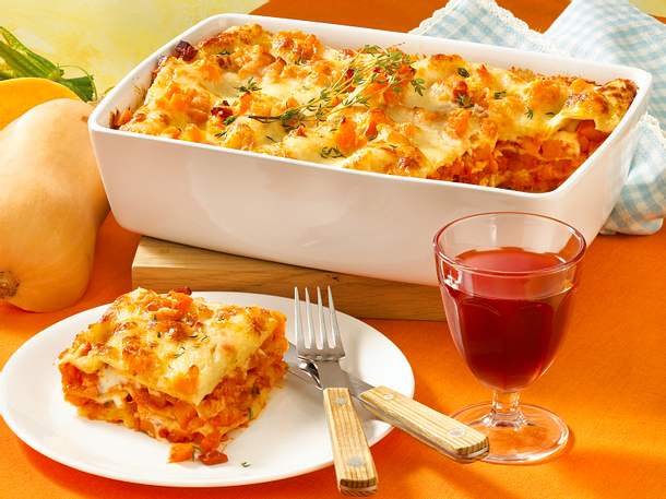 Kürbis-Lasagne Rezept