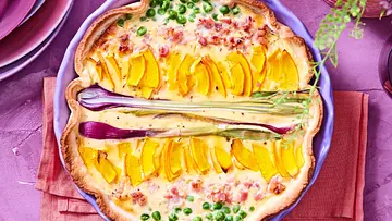Kürbis-Quiche Indian Summer Rezept - Foto: LECKER @ Bauer Media Group Kürbis-Quiche Indian Summer Rezept - Foto: LECKER @ Bauer Media Group