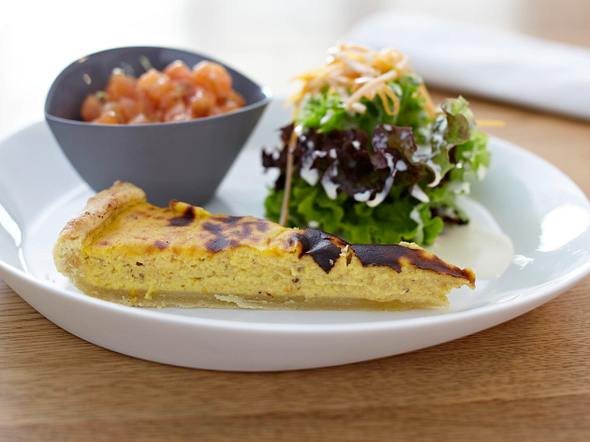 Kurbis Ricotta Quiche Mit Lachstatar Rezept Lecker