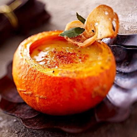 Kürbissuppe mit Maronen Rezept