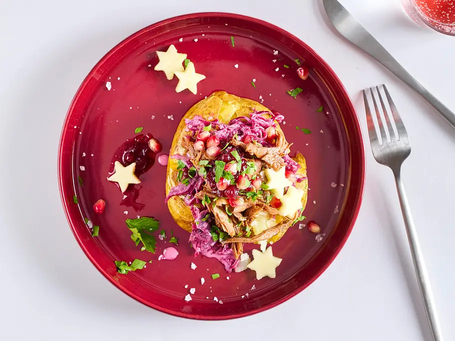 Kumpir mit Gänsekeulen-Bescherung Rezept Kumpir mit Gänsekeulen-Bescherung