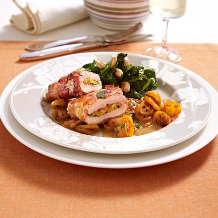 Kumquats-Schnitzel zu Mandel-Spinat Rezept