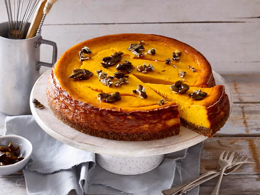 Kürbis-Cheesecake-F8732402 Kürbis-Cheesecake Rezept