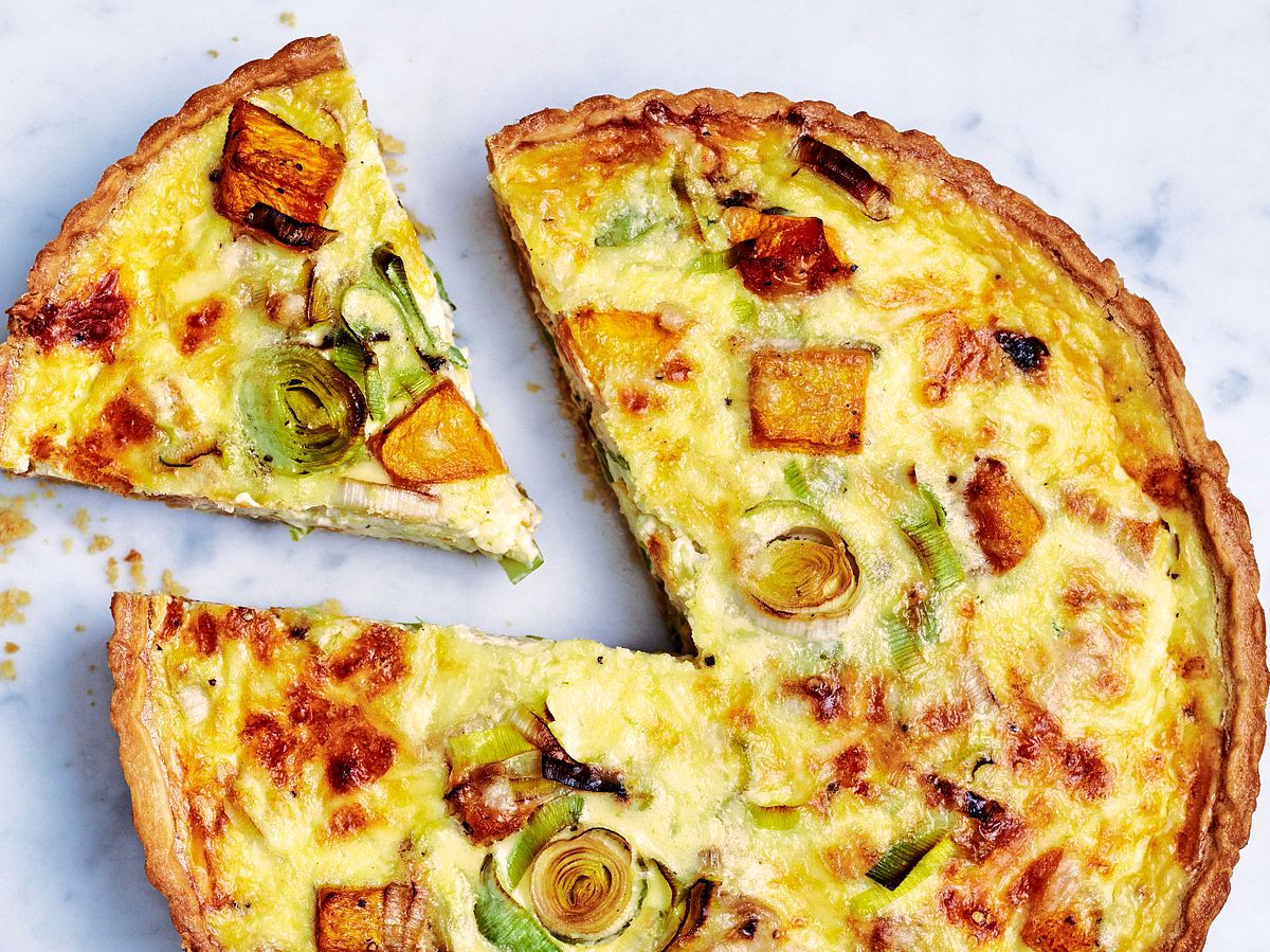 Kürbis-Quiche ganz ohne Ei Rezept