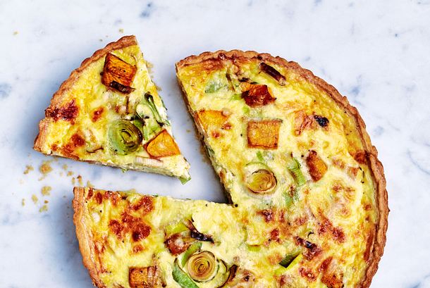 Kürbis-Quiche ganz ohne Ei Rezept