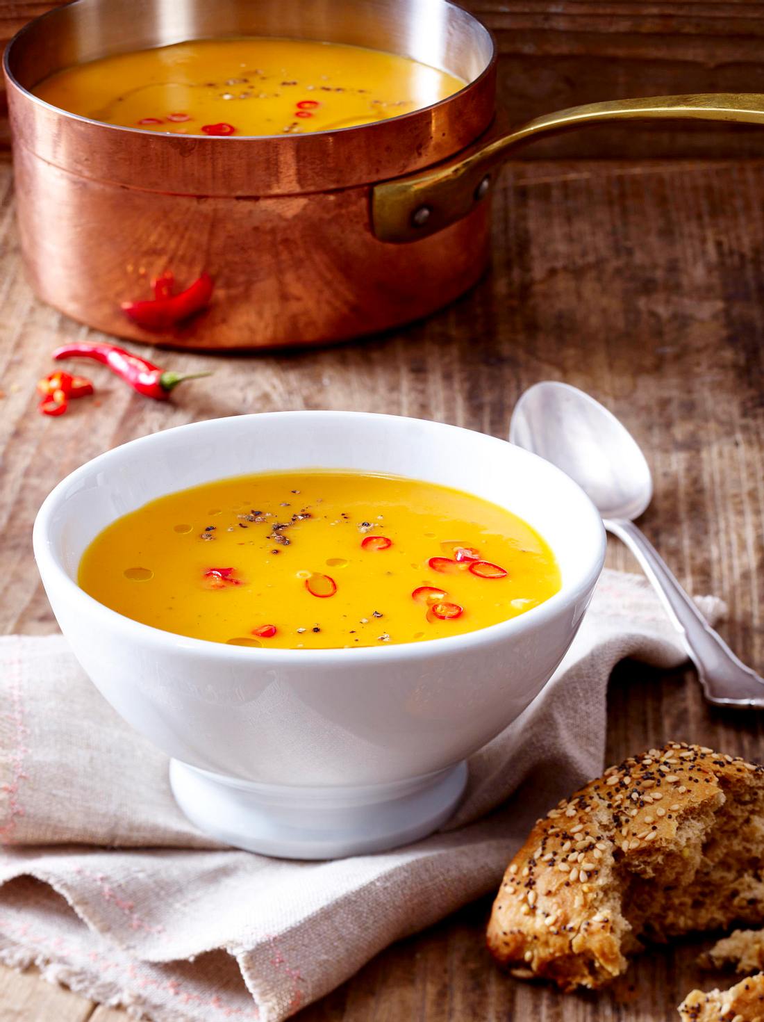 Kürbis-Süßkartoffelsuppe Rezept Kürbis-Süßkartoffelsuppe Rezept