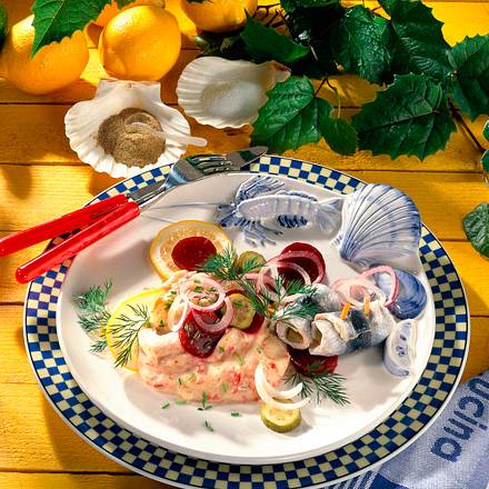Labskaus, rote Bete und Rollmöpschen Rezept Labskaus, rote Bete und Rollmöpschen Rezept