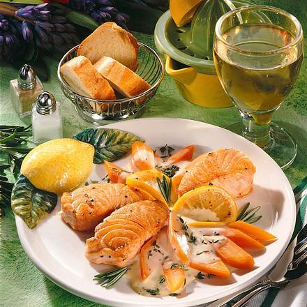 Lachs auf Möhrengemüse (Diabetiker) Rezept Lachs auf Möhrengemüse (Diabetiker) Rezept