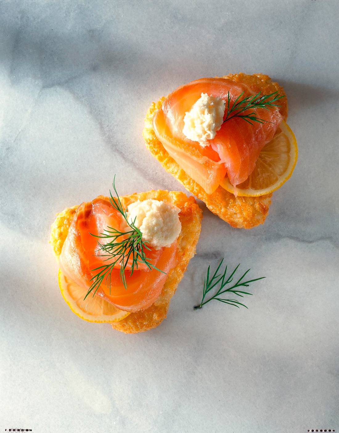 Lachs auf Rösti Rezept Lachs auf Rösti Rezept