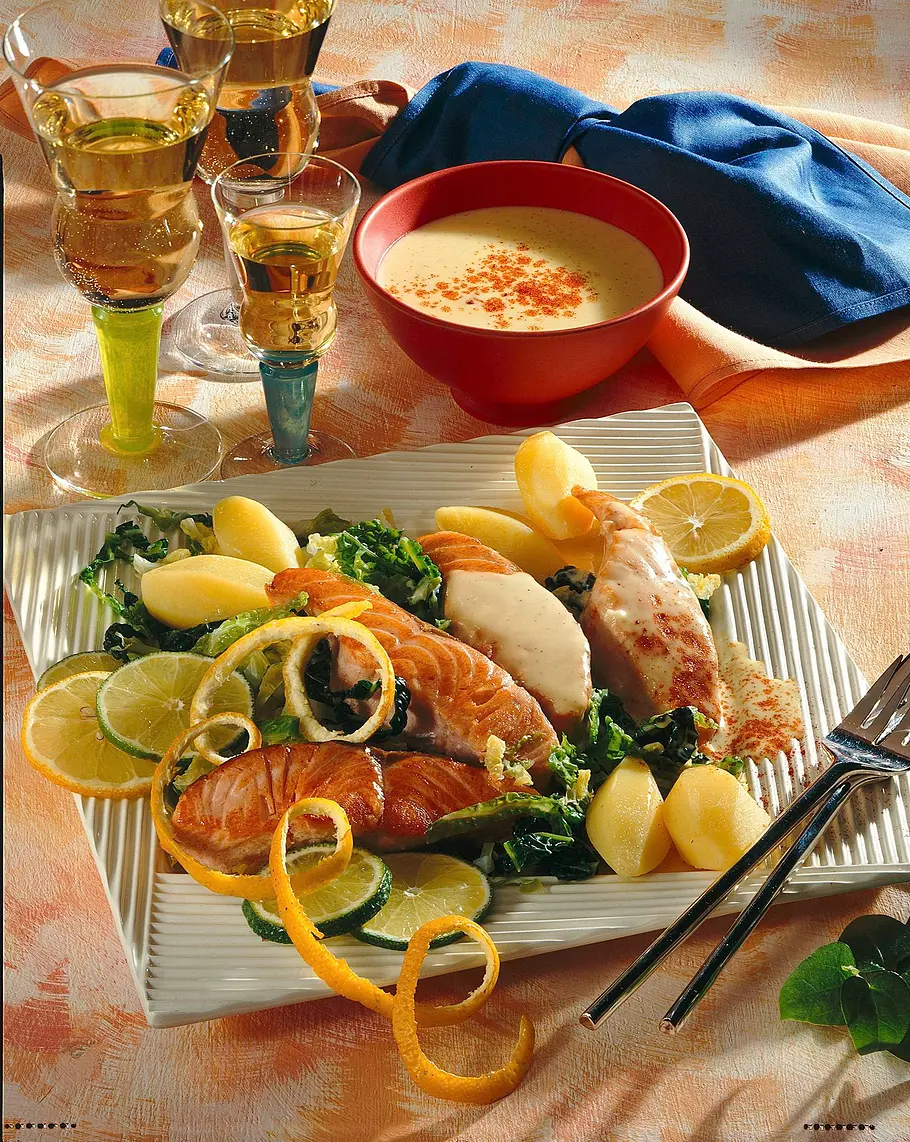 Lachs auf Wirsing Rezept Lachs auf Wirsing Rezept