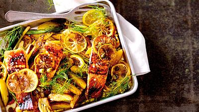 Lachs auf Zitronenkartoffeln Rezept - Foto: House of Food / Bauer Food Experts KG