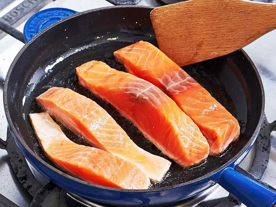 Lachs braten