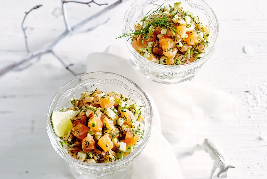 Lachs-Dill-Tatar mit Apfel-F7576902 Lachs-Dill-Tatar mit Apfel Rezept