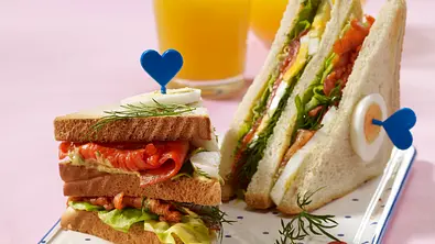 Lachs-Ei-Sandwich Rezept - Foto: LECKER @ Bauer Media Group