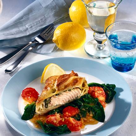 Lachs in Blätterteig Rezept