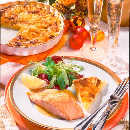 Lachs in Champagner-Soße Rezept Lachs in Champagner-Soße Rezept