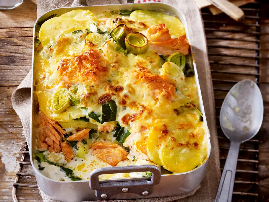 Lachs-Kartoffel-Auflauf Rezept Lachs-Kartoffel-Auflauf Rezept