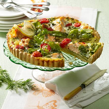 Lachs-Kräuter-Quiche Rezept Lachs-Kräuter-Quiche Rezept