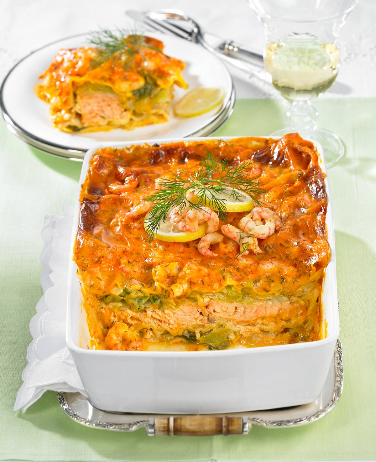 Lachs-Lasagne mit Spitzkohl Rezept