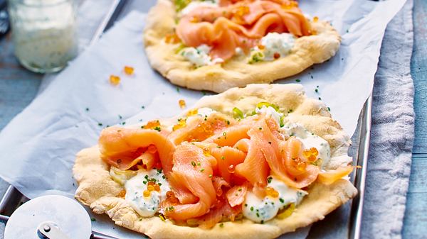 Lachs-Lauch-Pizza Rezept - Foto: House of Food / Bauer Food Experts KG