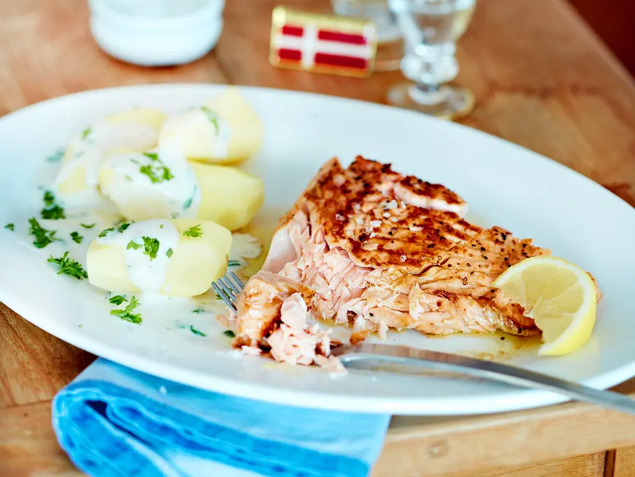 Lachs mit Petersilienkartoffeln Rezept