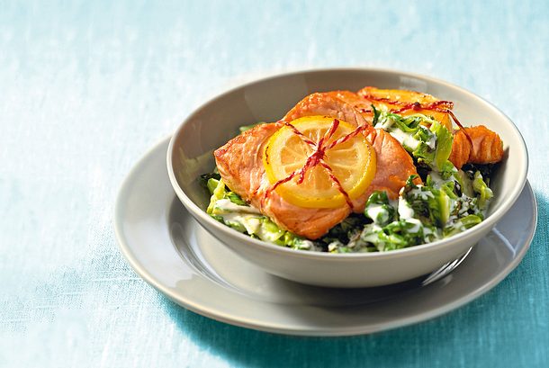 Lachs mit scharfem Wirsing Rezept
