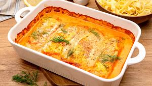 Lachs-Sahne-Gratin